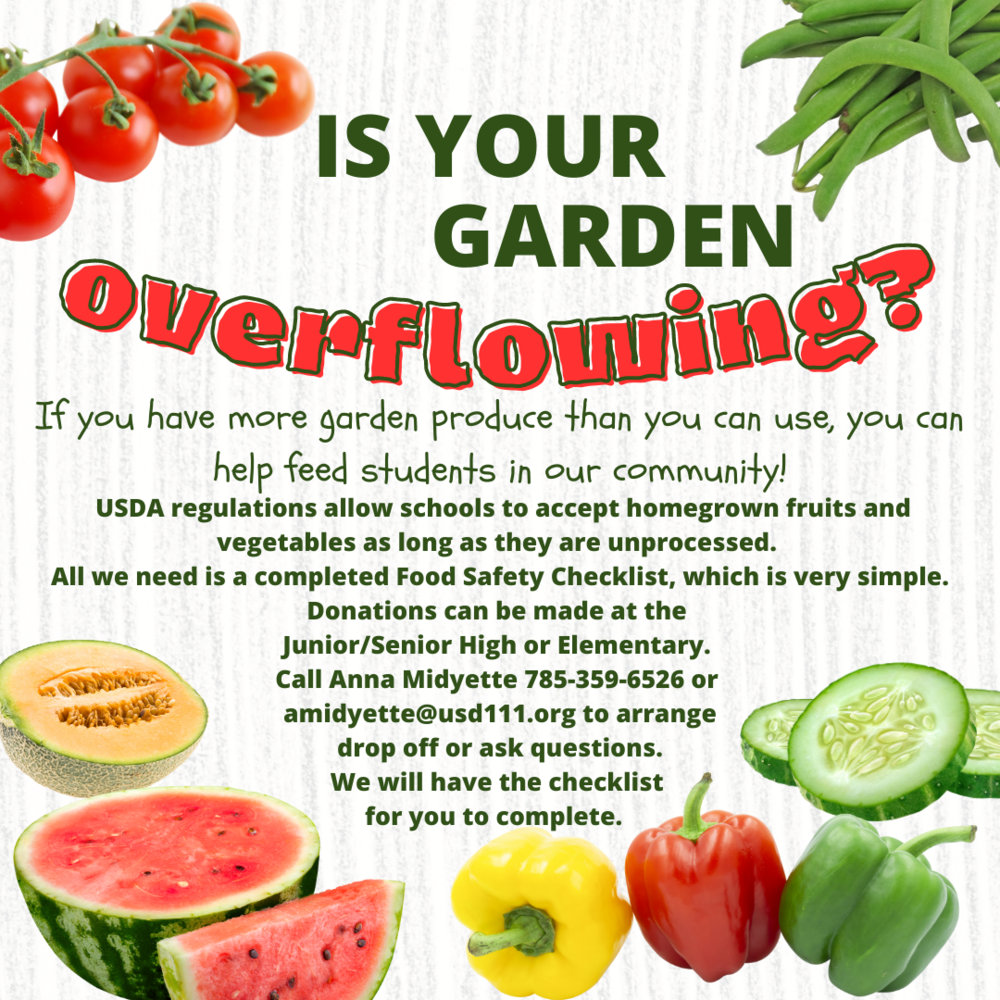 garden produce donation