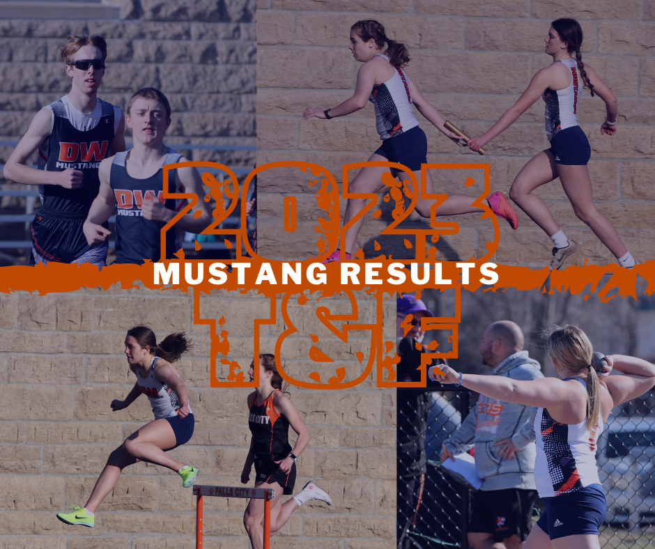 Mustang Track & Field Results from Four Meets High School